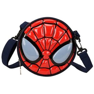 Kids Spiderman Captain America Mini Messenger Bag Skuldertaske Rund Taske Gaver Dark Blue