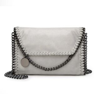 Chain Pouch Taske Clutch Pung Skulder Håndtaske lysegrå