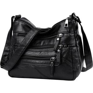 Kvinder Small Messenger Bag Pu Læder Skulder Pung Pung Dame Crossover