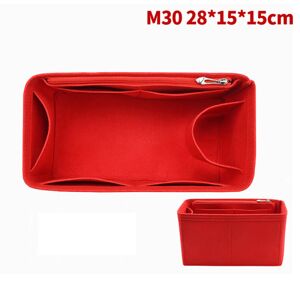 HEET Taske Organizer Filt Stof Indlæg 25 30 35 Makeup Håndtaske Red StyleB M