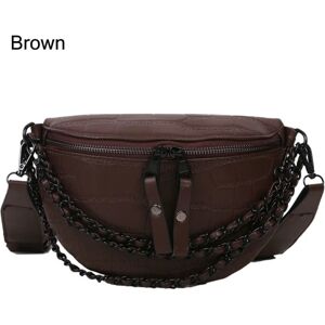 Crossbody taske til kvinder med justerbar rem BRUN Brown