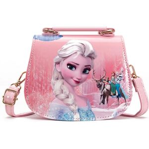 unbranded Frozen Elsa Princess Skuldertaske Børnepige Håndtaske Crossbody Taske Fødselsdagsgave Pink