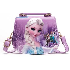 unbranded Frozen Elsa Princess Skuldertaske Børnepige Håndtaske Crossbody Taske Fødselsdagsgave Purple