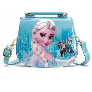 unbranded Frozen Elsa Princess Skuldertaske Børnepige Håndtaske Crossbody Taske Fødselsdagsgave Blue