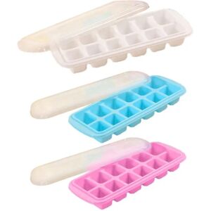 Easy Release Ice Cube Bakke - Pakke med 3 mix colors