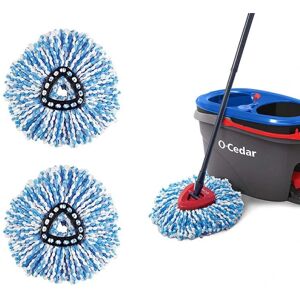 2 udskiftningshoveder, kompatible med O-Cedar EasyWring RinseClean Spin Mop