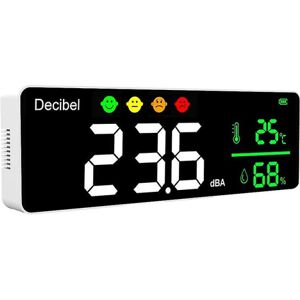 Dm1306d digital decibel lydmåler Smart støjdetektor 30-130db temperatur- og fugtighedsmonitor