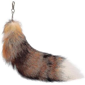 Rævehale vedhæng Ca. 40 Cm Animal Tail Extra Large Nøglering Pelspose Vedhæng Bil Antenne Pelsvedhæng Rævehale Decoration_llk13