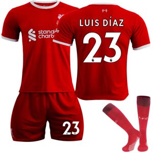 23-24 Liverpool hjemmefodboldtrøje til børn No / 23 Luis Díaz 8-9 years