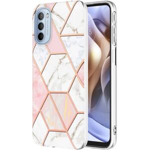 Generic Marble design Motorola Moto G41 / Motorola Moto G31 cover - Pink Multicolor