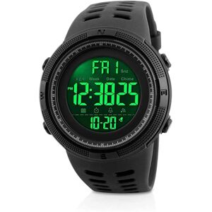 AUGRO Herre Sports Digital Watch, Vandtæt med LED-baggrundsbelysning