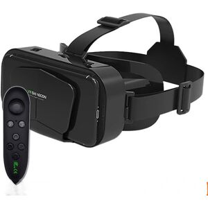 Vr 3d Virtual Reality-briller til 4,7-7 tommer mobiltelefoner med beskyttelsesbriller egnet til I-max MoviesBla Black