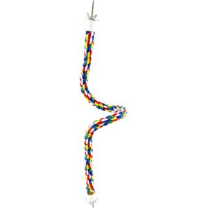 Bird Standing Reb, Bird Rope Aborre, Farverigt hængende bomuldsreb (100 cm)