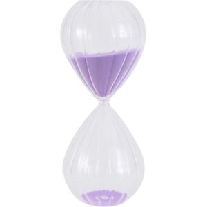 1 stk 30 minutters stribet timeglas Halvtimes tid Sandglas (lilla 30 minutter) Lilla20x8cm Purple 20x8cm