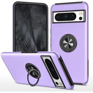 MTK Til Google Pixel 8 Pro Fingerring Kickstand Hybrid Taske Purple