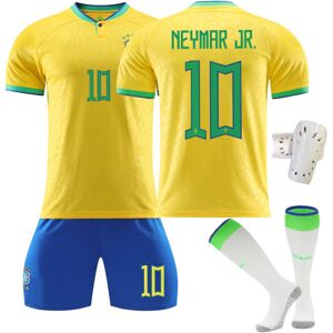 Jettbuying 2223 brasiliansk nr. 10 Neymar børne fodboldtrøje colorful 24