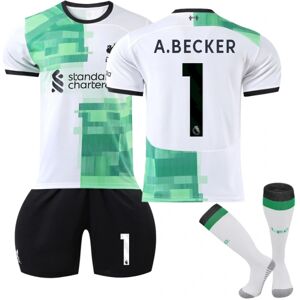 2023/24 Liverpool udebane Alisson Becker #1 fodboldtrøje Komfortabel XS(155-165CM)