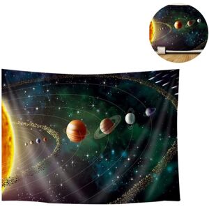 Galaxy Starry Sky Tapestry Universum Rumtapet Vægophæng Psykedelisk Mystisk Nebula Stjernetæppet Tapetet til Stue Dorm