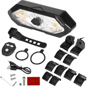 Scooter Blinklys Trådløs fjernbetjening E-scooter til Xiaomi Mi3 M365 1s Pro2 Pro Usb Genopladelig Led Advarselslampe black support