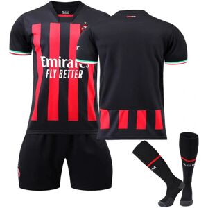 Ac Milan hjemmefodboldtrøje træningssæt 22/23 Ibrahimovic/THEO Unnumbered Kids 20(110-120CM)