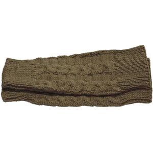 Armvarmere strikket, fingerløs og kort - [20 cm] - Håndled Khaki