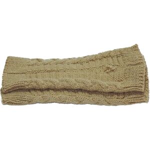 Armvarmere strikket, fingerløs og kort - [20 cm] - Håndled beige