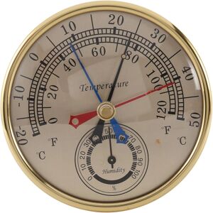 5 tommer Min Max Termometer Hygrometer Vægmontering Væghæng Analog Indendørs Udendørs Anti Regn Temperatu