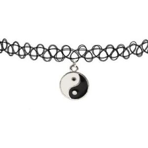 Choker - Yin Yang - Tattoo - 90'er Blonde halskæde