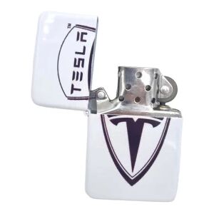 Hiprock Tesla  BENZIN LIGHTER Silver