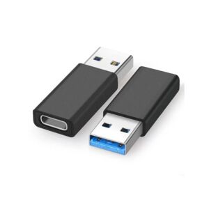 ExpressVaruhuset 2-PACK USB-C til USB-A Adapter USB 3.0 Black