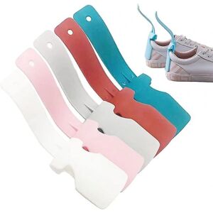 5 stk Lazy Shoes Helper Slider Easy On Shoes Plastic Shoehorn, Transportable Shoe Lifting Helper Handled Shoehorn, Sok Slider Håndteret skohorn