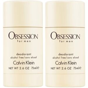 2-pack Calvin Klein Obsession For Men Deostick 75ml Transparent