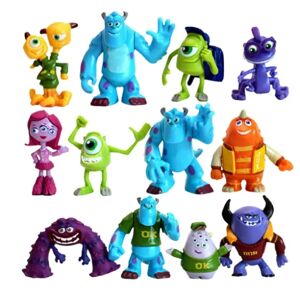 12 stk sæt 2-2,3 tommer søde tegneserie minifigurer PVC Pixar Monsters Inc. Monsters figursamling til børn