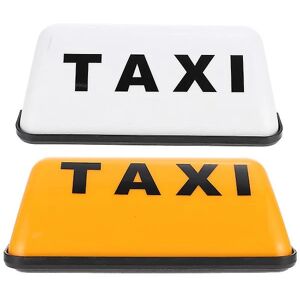 2 stk Taxa Lampe Top Taxi Skilt Oplyst Taxi Tag Lys Taxa Lys Til Taxi Bil Lys (12v)