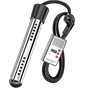 Badekarvarmer 3000w Elektrisk El-dysevarmer Rejse Immersion Heater, Rustfrit Stål Immersion Heater, Elektrisk Vandvarmer--au stik