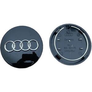 Passer til Audi navkapsel 68mm 69mm A3 A4L A6L Q3 4 stk. 68 black