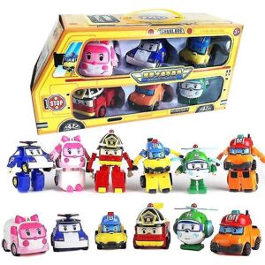 6 i 1 Robocar Poli Transformation billegetøj Set_lp 83168-9