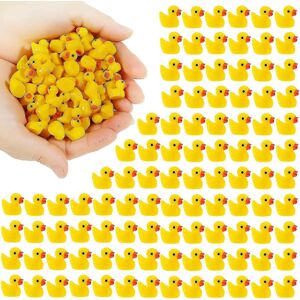 Mini Gule Ænder Ænder Tiny Duckies Have Landskab Akvarium Dukkehus Potteplanter Dekoration 200 Pcs