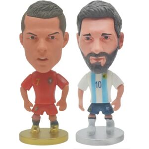 TFXHUA 2 STK Ronaldo+Messi dukke, fodboldstjernefigur