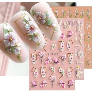 3D Flower Nail Stickers 3 Ark Nail Art Nail Stickers Self