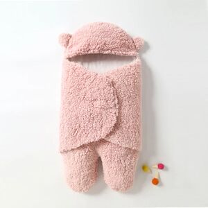 Pink Newborn Baby Baby Sovepose Baby Fleece Tæppe Wint