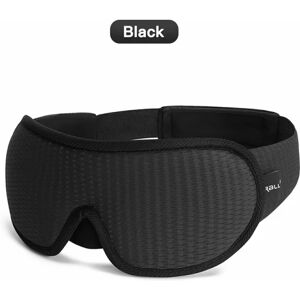 WINE 1PC 3D Sovende Øjenmaske Rejse Relax Patch Polstret Blindfold Black