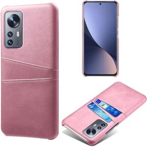 SKALO Xiaomi 12 Pro PU-læder Kortholder Cover - Rosa guld Pink gold