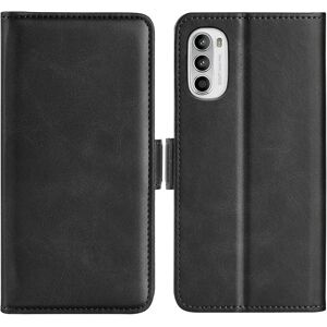 SKALO Motorola Moto G52 Premium Wallet Flip Cover - Sort Black