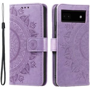 SKALO Google Pixel 7a Mandala Flip Cover - Lilla Purple