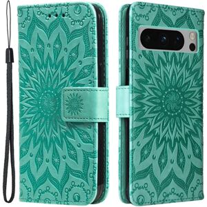 SKALO Google Pixel 8 Pro Mandala Flip Cover - Turkis Turquoise