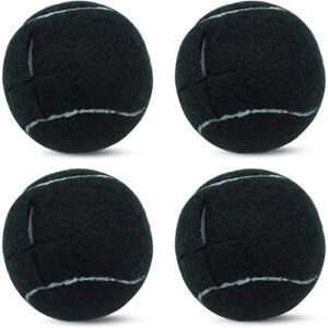 4 stk tennisbolde til møbelben og gulvbeskyttelse, sort