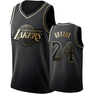 NBA Broderet Los Angeles Lakers Kobe Bryant trøje i sort guld CNR - Perfet M