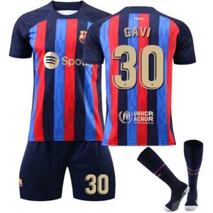 Barcelona Home fodboldtrøje til børn/voksne nr. 30 - Perfet GAVI kids 24(130-140cm)