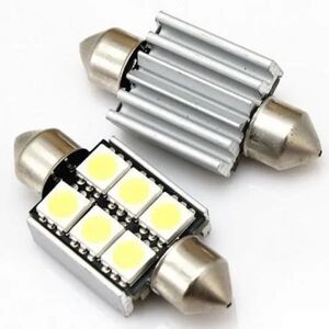 HID LED Spollampa, Sockel C5W, 6-LED (2-Pack)
